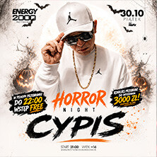 CYPIS | HORROR NIGHT, plakat wydarzenia