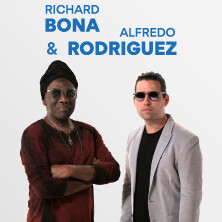 Marcin Kydryński prezentuje SIESTA w drodze: Richard Bona & Alfredo Rodriguez Trio, plakat wydarzenia