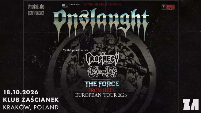 Onslaught + The Prophecy 23 & Toranaga, plakat wydarzenia