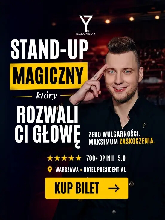 Stand-up Magiczny "To jest ustawione" Wieczór czytania w myślach i sztuki manipulacji