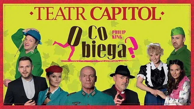 O co biega?, plakat wydarzenia