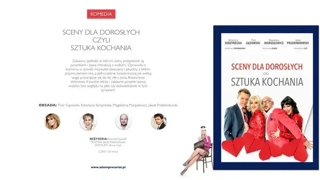 Sceny dla dorosłych, czyli sztuka kochania, plakat wydarzenia