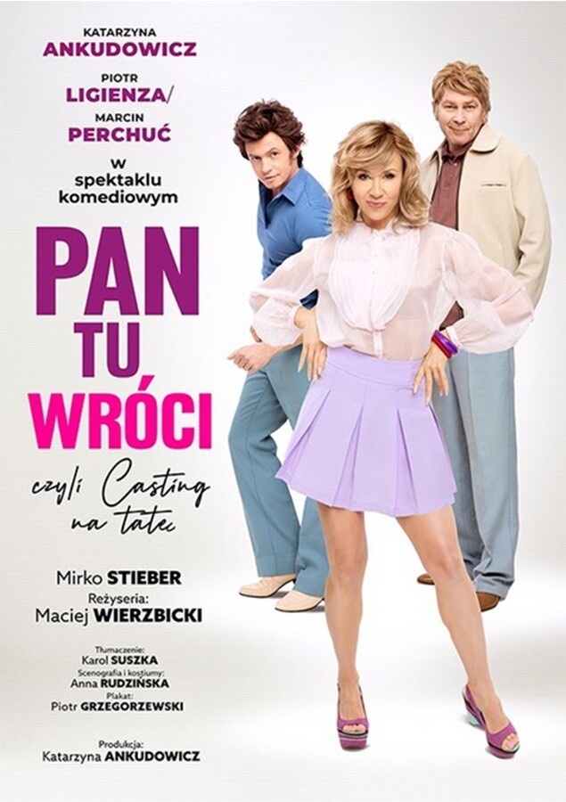 „Pan Tu Wróci, czyli Casting na Tatę”, plakat wydarzenia