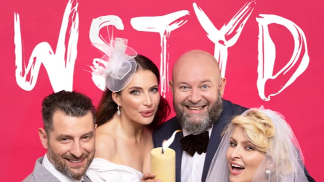 Wstyd – komedia „Teściowie” w wersji teatralnej, plakat wydarzenia