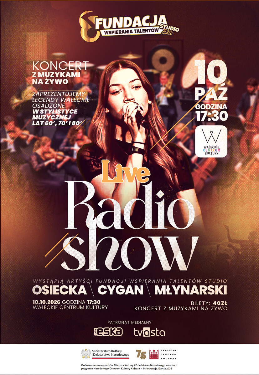Koncert "Live Radio show" Osiecka/Cygan/Młynarski