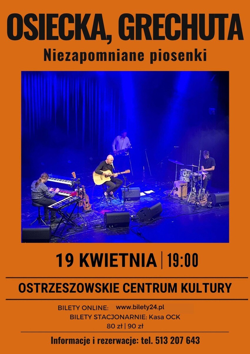 OSIECKA, GRECHUTA - Niezapomniane piosenki, plakat wydarzenia