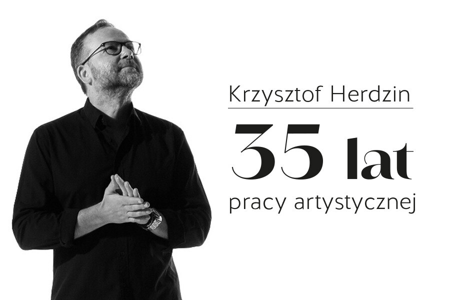 Krzysztof Herdzin. 35 lat pracy artystycznej. Miejsce: Akademia Muzyczna w Bydgoszczy, plakat wydarzenia