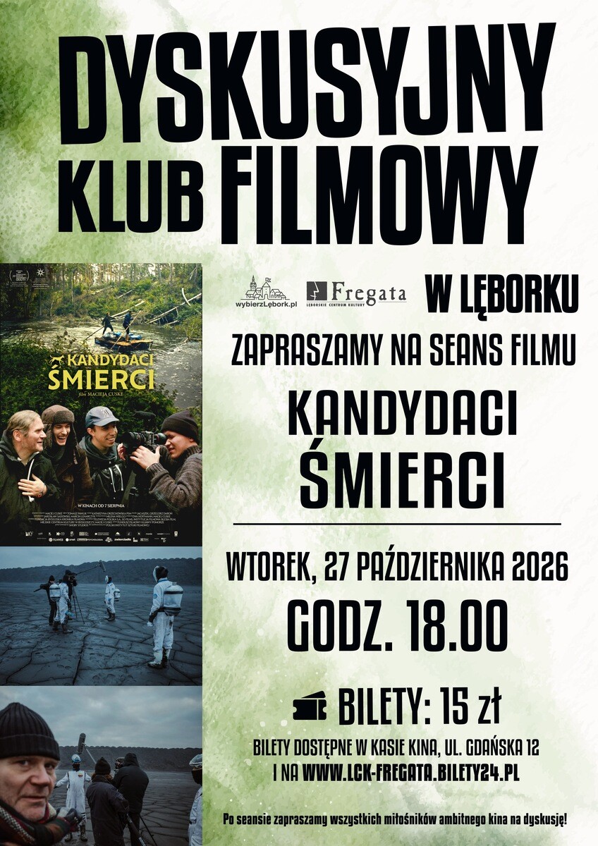 Dyskusyjny Klub Filmowy- Kandydaci Śmierci, plakat wydarzenia