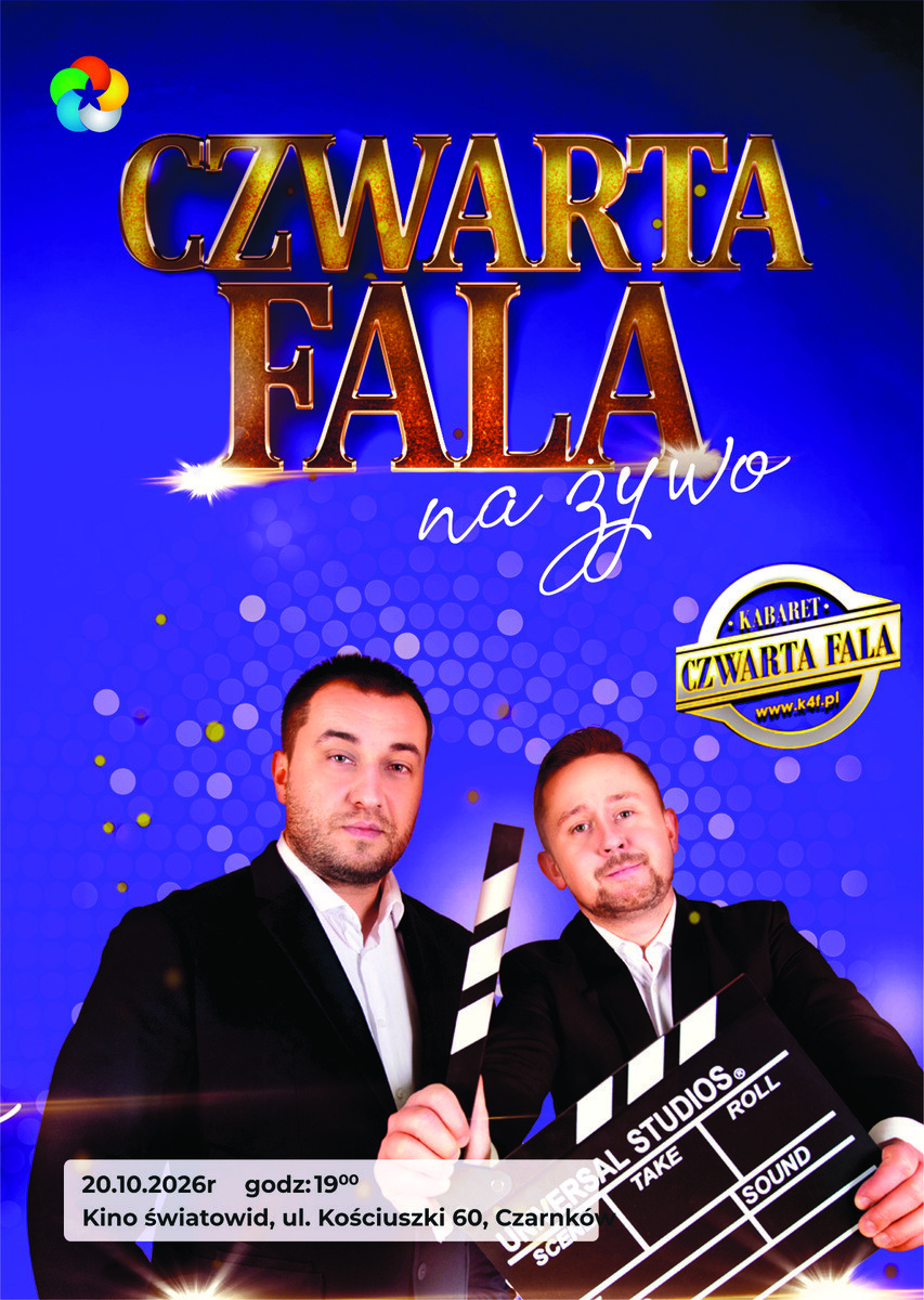 Kabaret „Czwarta Fala"., plakat wydarzenia