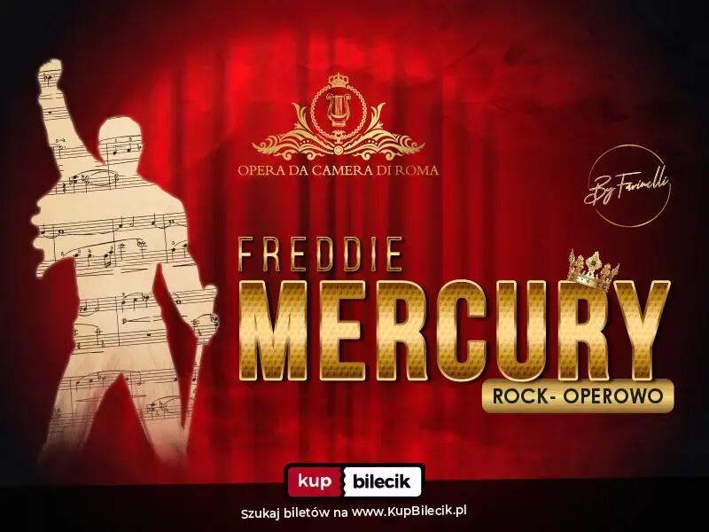 Freddie Mercury rock-operowo, plakat wydarzenia