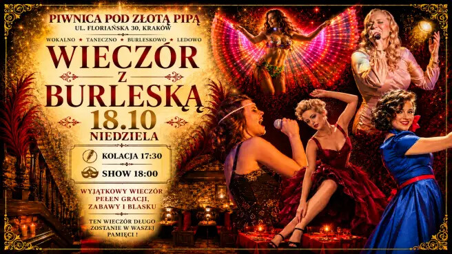 Wieczór z Burleską, plakat wydarzenia