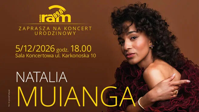 Koncert urodzinowy Radia RAM: Natalia Muianga, plakat wydarzenia