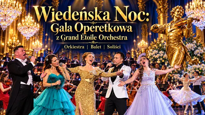 Wiedeńska Noc: Gala Operetkowa z Grand Étoile Orchestra, plakat wydarzenia