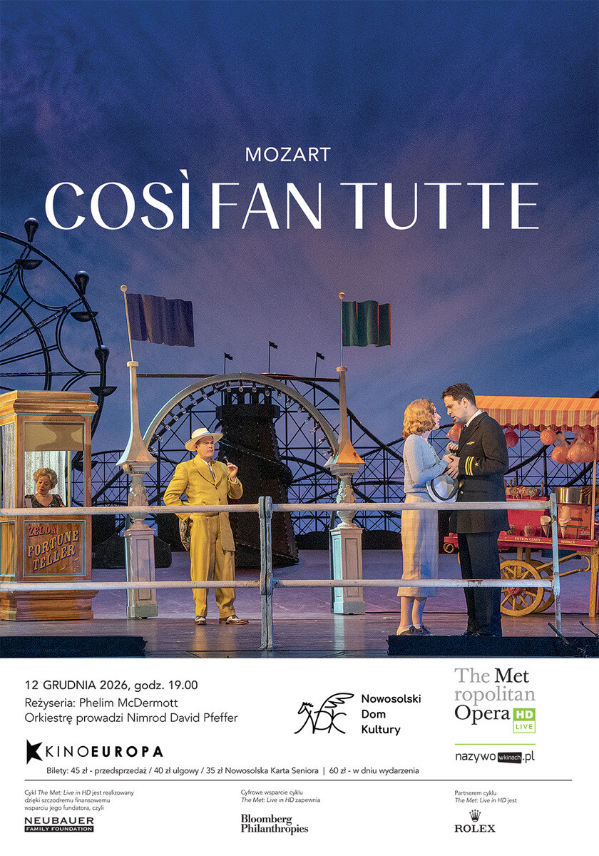 Così fan tutte - Met Opera 2026/27, plakat wydarzenia