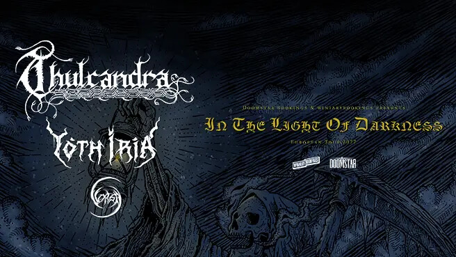 Thulcandra + Yoth Iria + Vorga, plakat wydarzenia