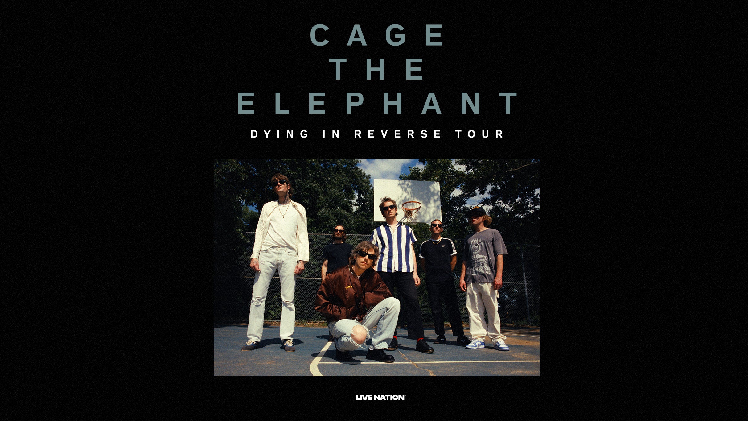 Cage The Elephant: DYING IN REVERSE TOUR, plakat wydarzenia