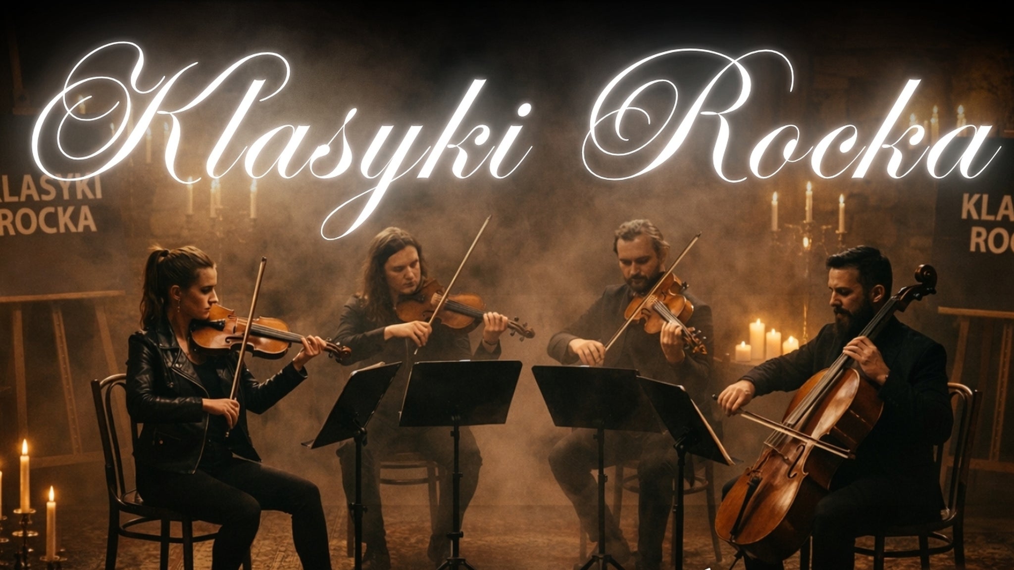 Koncert w blasku świec – Klasyki rocka, plakat wydarzenia