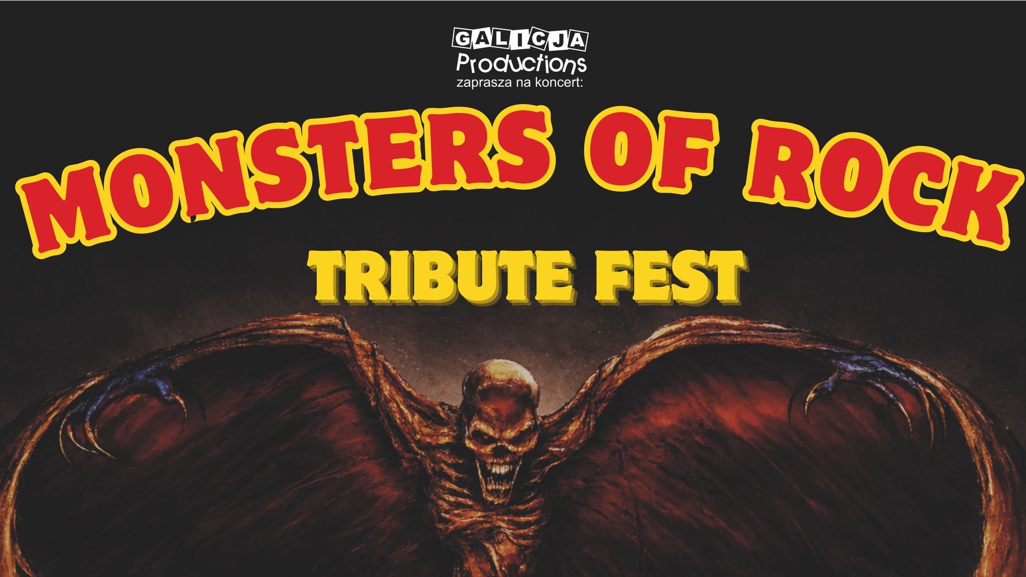 MONSTERS OF ROCK - Tribute Fest - Polish Priest, 4 Szmery i inni, plakat wydarzenia