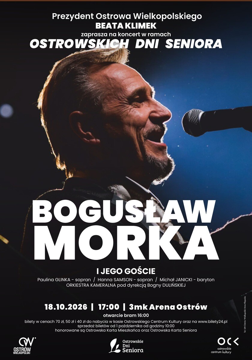 Bogusław Morka i jego goście | Ostrowskie Dni Seniora, plakat wydarzenia
