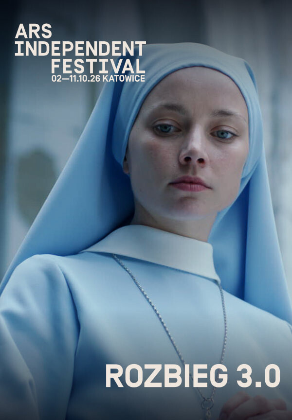 ARS INDEPENDENT FESTIVAL: ROZBIEG 3.0: przegląd krótkich metraży Szkoły Filmowej im. K. Kieślowskiego, plakat wydarzenia