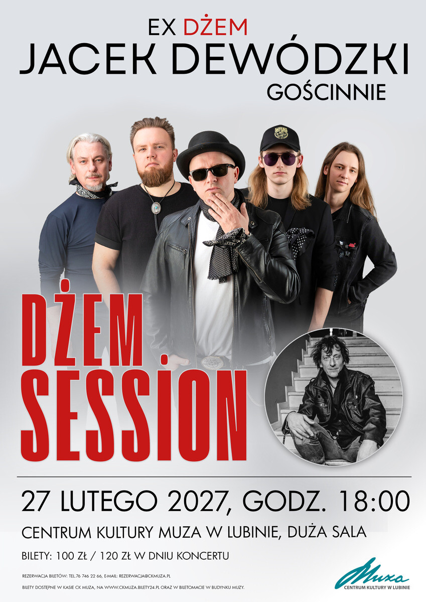 Ex Dżem Jacek Dewódzki & Dżem Session, plakat wydarzenia