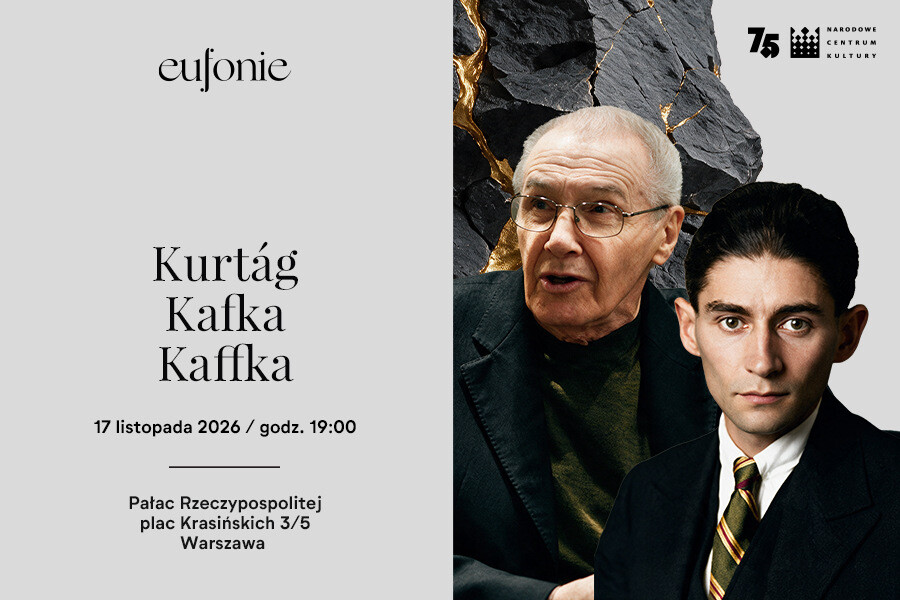 Eufonie 2026 Kurtág | Kafka | Kaffka, plakat wydarzenia