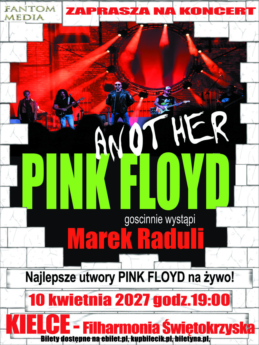 KONCERT ANOTHER PINK FLOYD I MAREK RADULI ! IMPREZA KONTRAHENTA ZEWNĘTRZNEGO, plakat wydarzenia