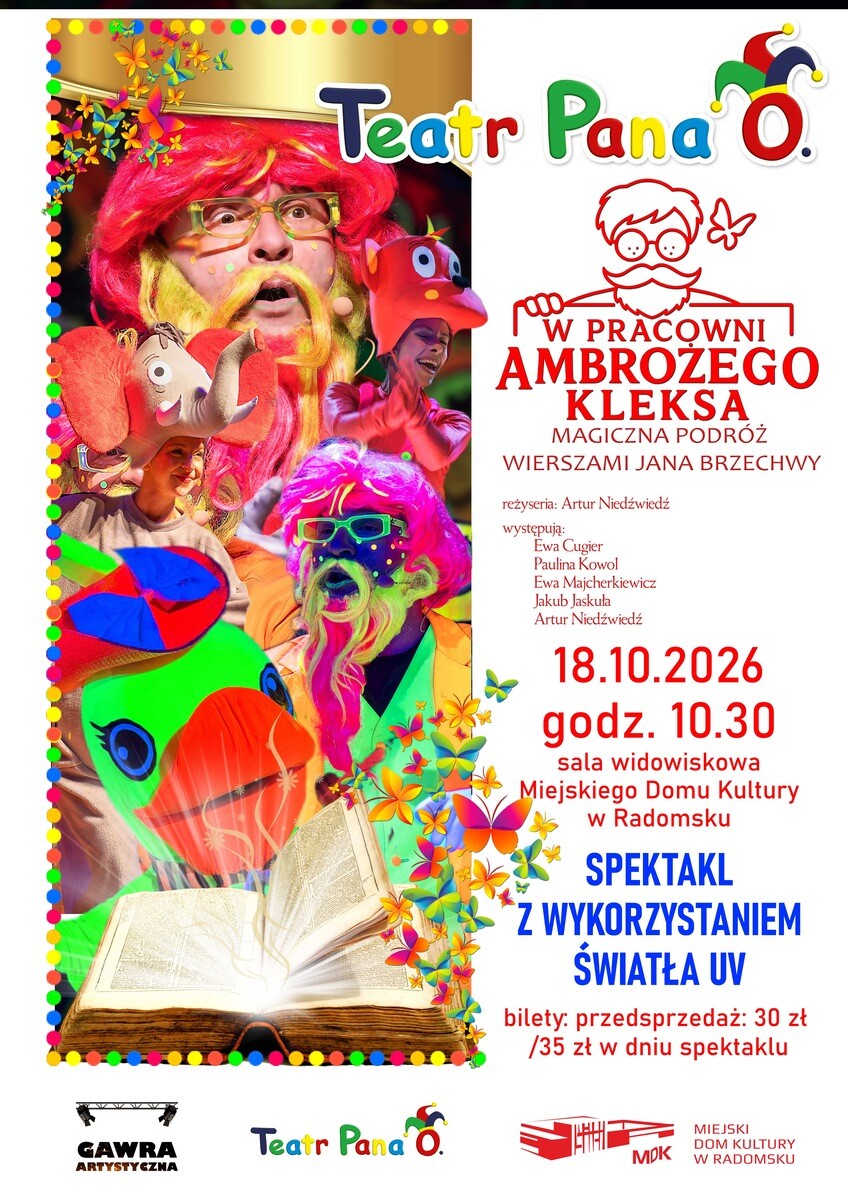 W PRACOWNI AMBROŻEGO KLEKSA, plakat wydarzenia