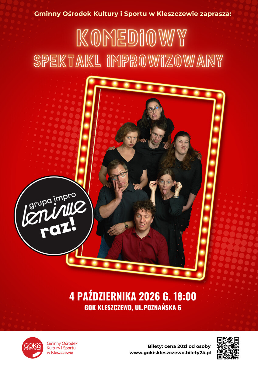 Teatr Leniwe, plakat wydarzenia