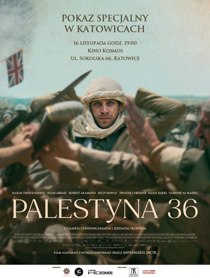 Palestyna 36 + dyskusja, plakat wydarzenia