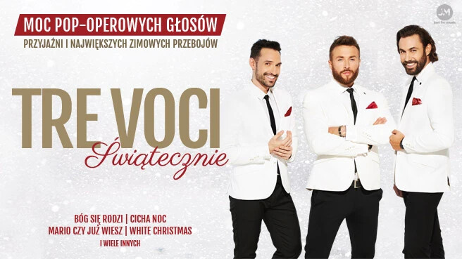 Tre Voci - Gala Sylwestrowa, plakat wydarzenia