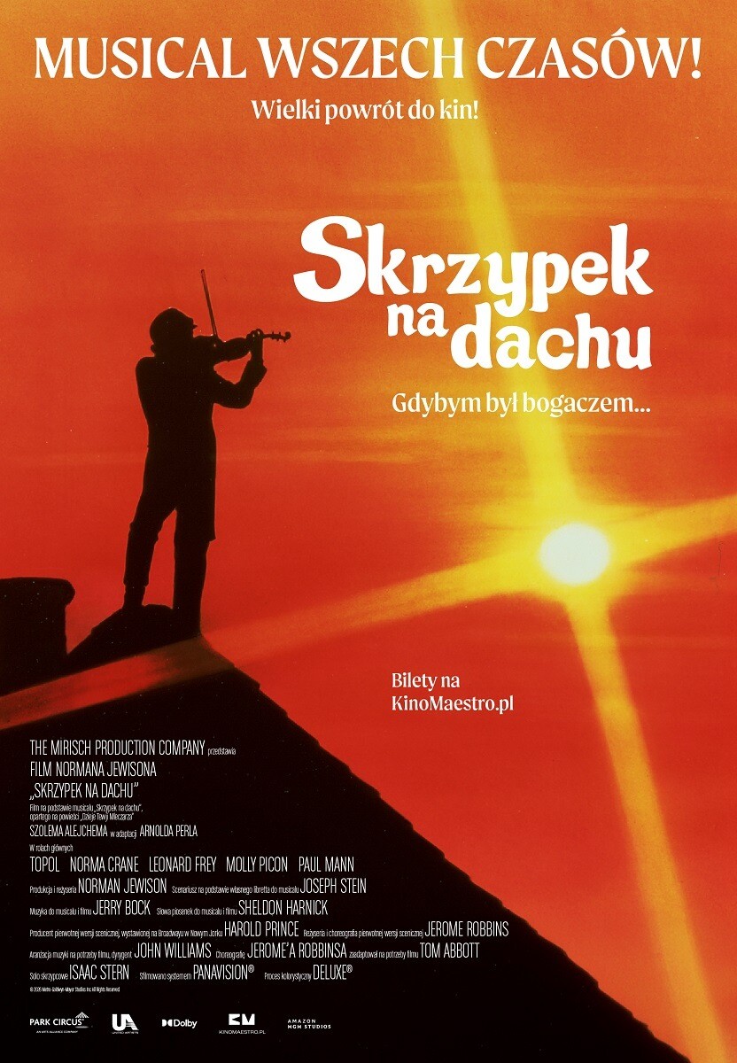 Skrzypek na dachu. 55 rocznica premiery filmu, plakat wydarzenia