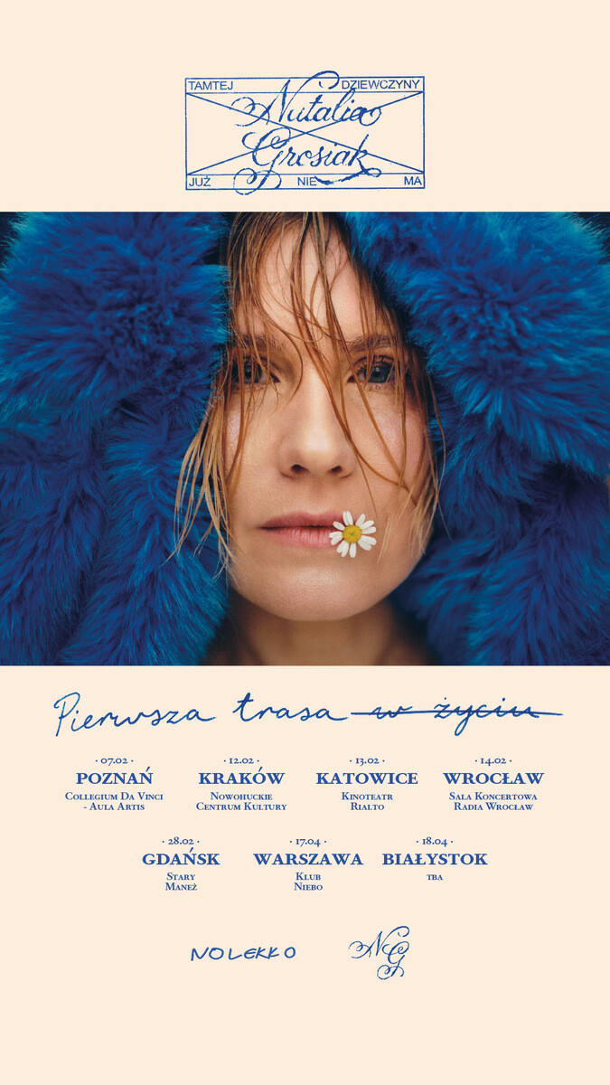 Natalia Grosiak - Tamtej dziewczyny już nie ma tour, plakat wydarzenia
