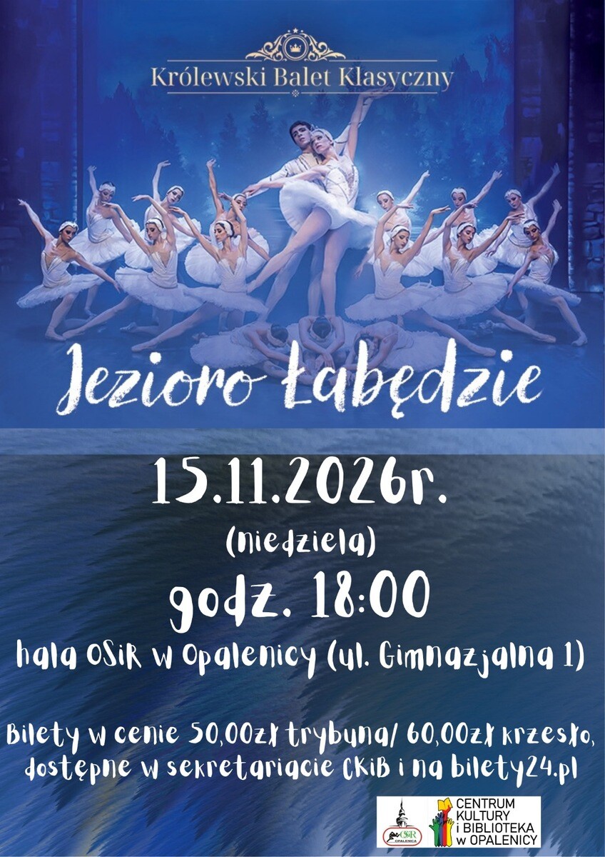 Jezioro Łabędzie., plakat wydarzenia