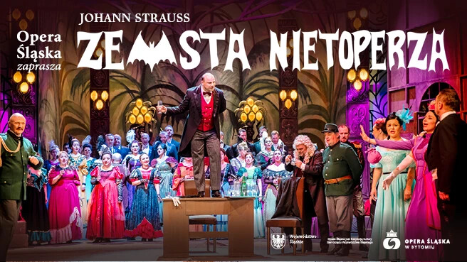Zemsta Nietoperza - Opera Śląska, plakat wydarzenia