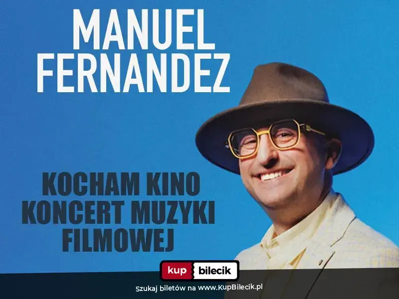 Kocham kino - koncert muzyki filmowej, plakat wydarzenia