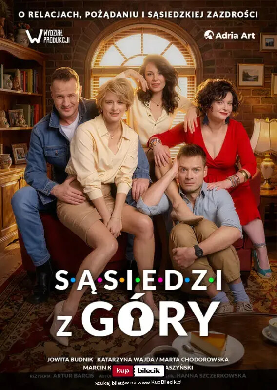 Spektakl w reżyserii Artura Barcisia, plakat wydarzenia