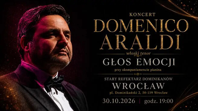 Domenico Araldi - Głos Emocji, plakat wydarzenia