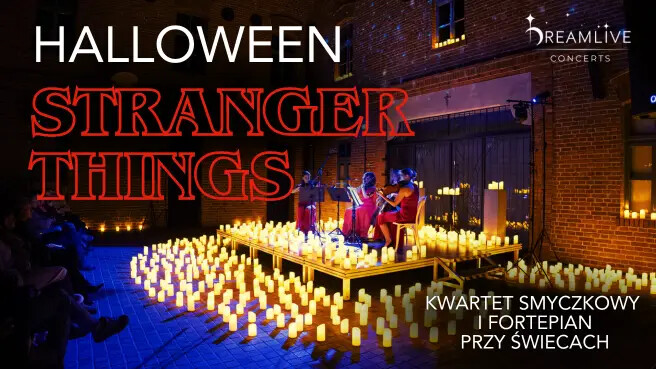 Koncert przy świecach: Muzyka z serialu Stranger Things, plakat wydarzenia