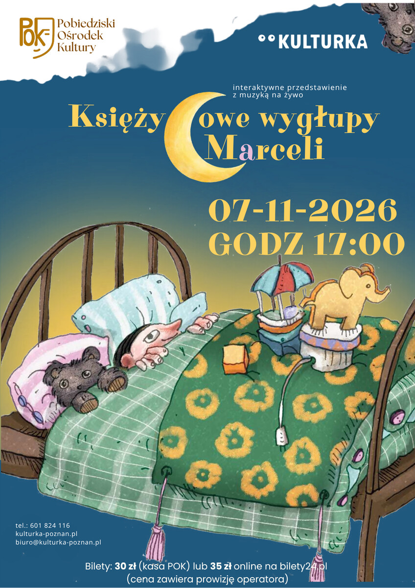 Księżycowe wygłupy Marceli, plakat wydarzenia