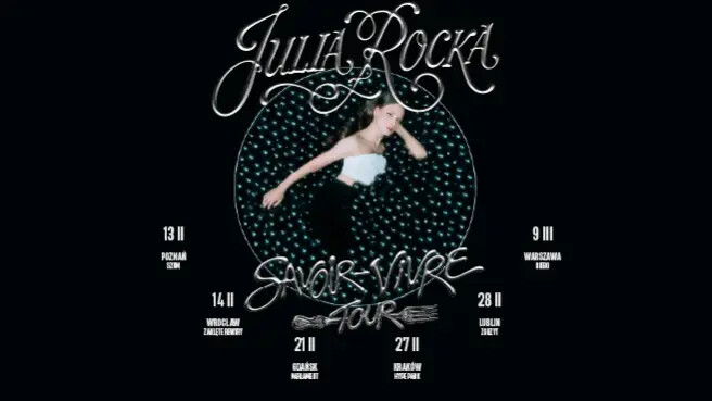Julia Rocka - Myślę o Trasie Przed Snem Tour, plakat wydarzenia