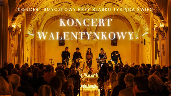Koncert Walentynkowy przy świecach, plakat wydarzenia