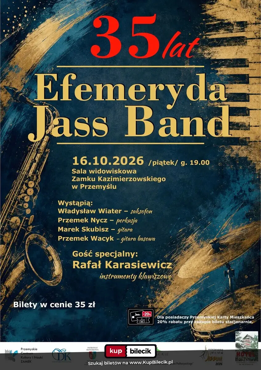 35 lat Efemeryda Jass Band, plakat wydarzenia