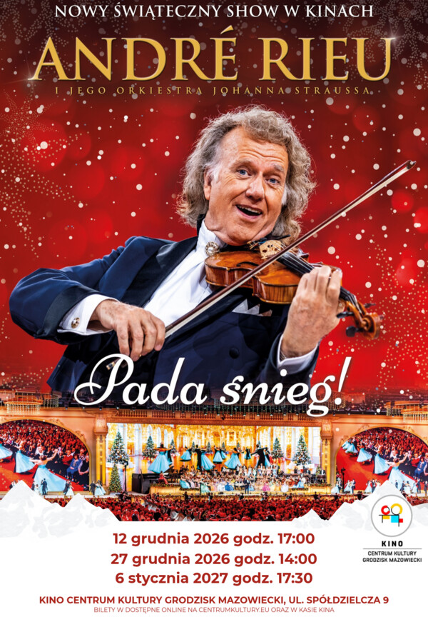 André Rieu. Pada śnieg!, plakat wydarzenia