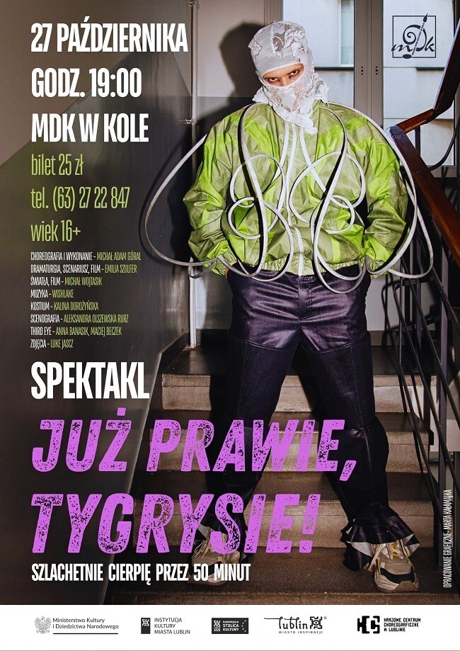 JUŻ PRAWIE,TYGRYSIE!, plakat wydarzenia