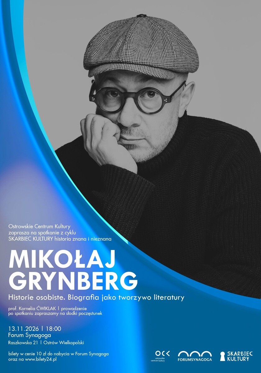 MIKOŁAJ GRYNBERG. Historie osobiste. Biografia jako tworzywo literatury., plakat wydarzenia