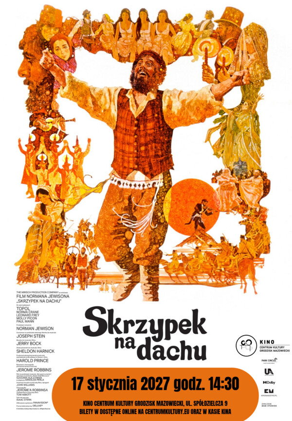 Skrzypek na dachu - 55. rocznica premiery, plakat wydarzenia