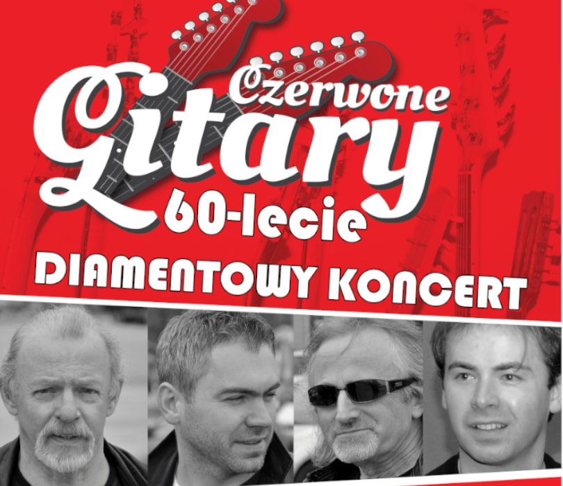 CZERWONE GITARY DIAMENTOWY KONCERT 60 LECIA, plakat wydarzenia