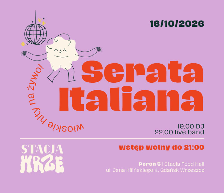 Serata Italiana | włoskie hity na żywo, plakat wydarzenia