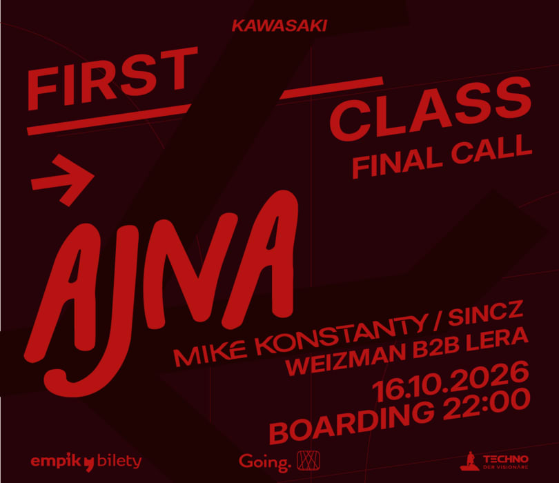 FIRST CLASS: FINAL CALL @Ajna, plakat wydarzenia